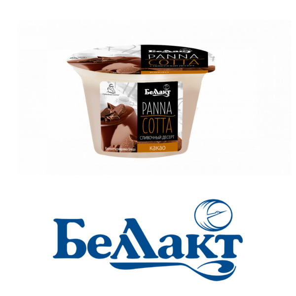 Десерт сливочный "Panna Cotta" с какао